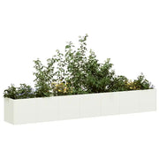 Fioriera Bianca 280x40x40 cm in Acciaio Laminato a Freddo 860690