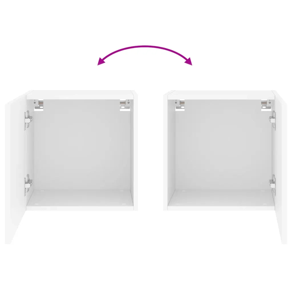 vidaXL Mobile TV a Parete Bianco 40,5x30x40 cm in Legno Multistrato