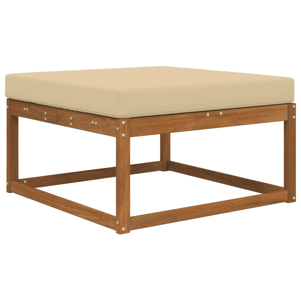 Cuscino per divano da esterno Beige 80 x 80 x 8 cm Poliestere 900815