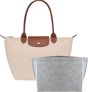 Organizzatore per Borse Tote con Inserto in Velluto - Multiplo scomparto - Distributore, Inserto per Borse di Spesa (Grigio, Medio 26x13x20cm)
