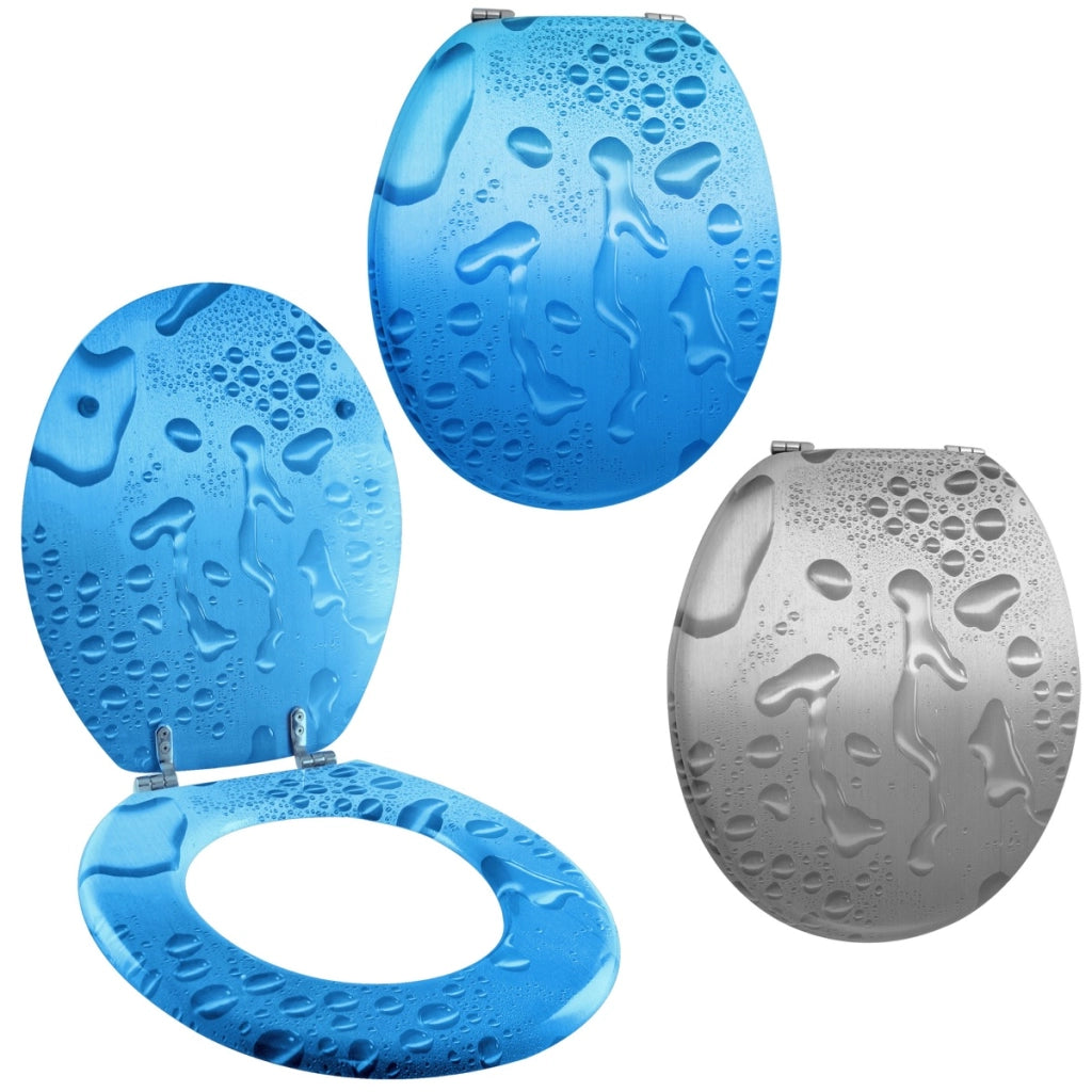 MAURY'S COPRI WATER WC ACQUA KIT DI MONTAGGIO CON GANCI INOX