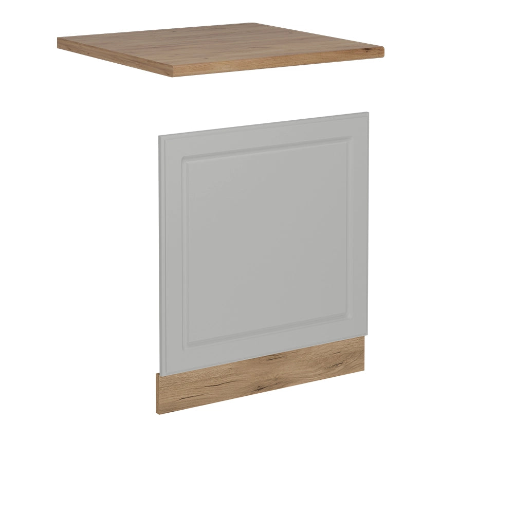 Vicco Pannello frontale per lavastoviglie Bianco casa di campagna 60 cm , PL Rovere