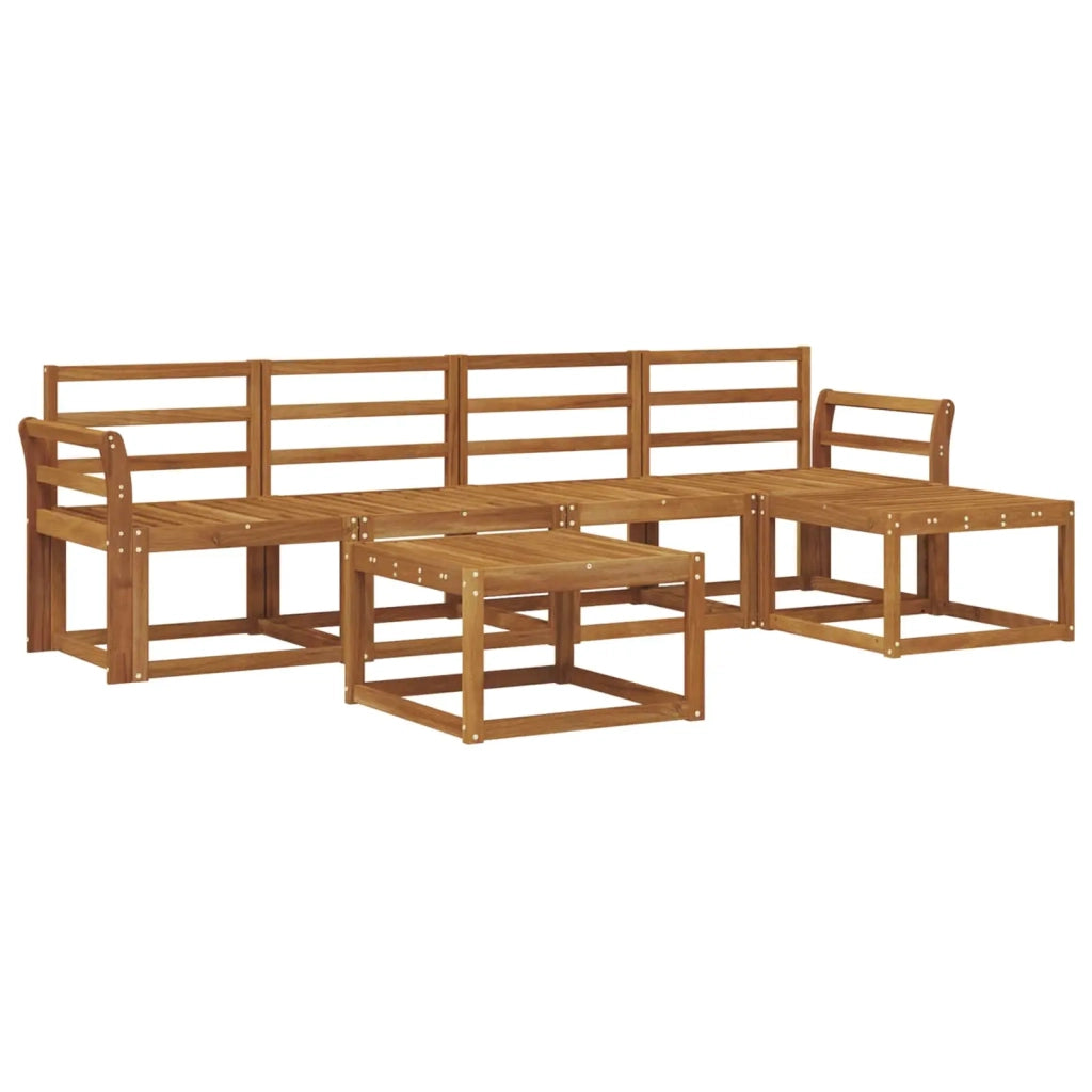 Set di divani da esterno 6 pcs Naturale