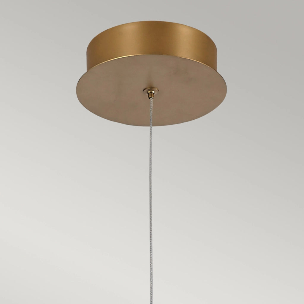 Lampada a sospensione LED oro Demark Quintiesse 28W