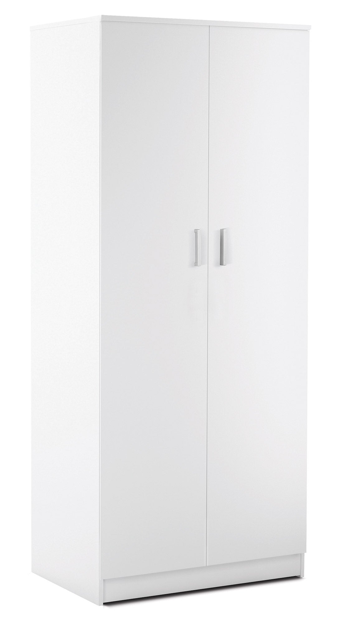 Armadio 2 Ante 77x182x52 cm Bianco Lisco