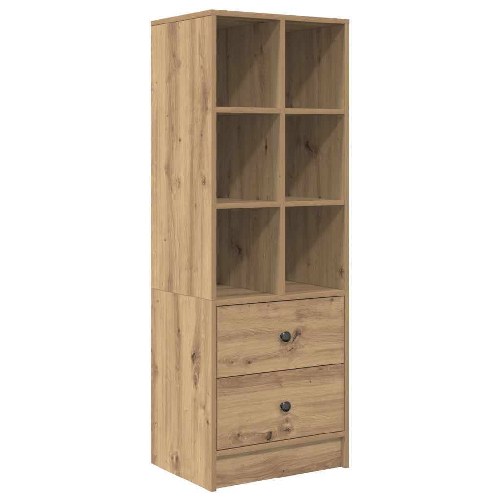 Scrivania  con Ripostiglio Rovere Artigianale Legno Ingegnerizzato