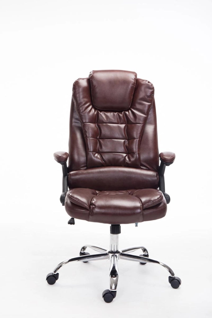 Sedia da ufficio Thor in similpelle bordeauxrot