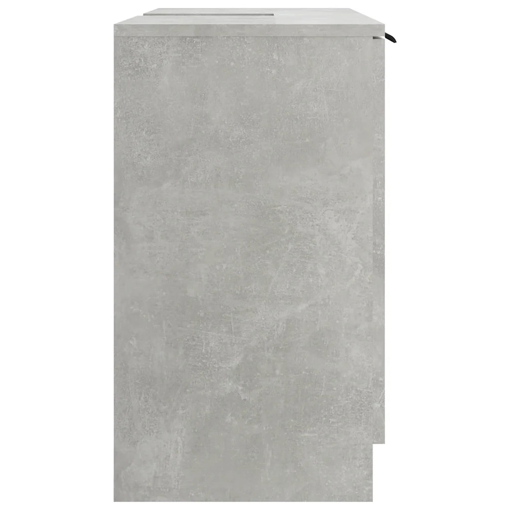 Mobile Bagno Grigio Cemento 64,5x33,5x59cm in Legno Multistrato cod mxl 40673