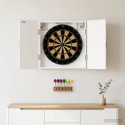 Armadio per Dartboard HAARLEM Bianco 52,5 x 10,5 x 53,5 cm 896885