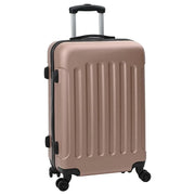 Valigia con blocco 3 pz Oro rosa 50 x 31 x 78 cm Plastica ABS CFW3293423