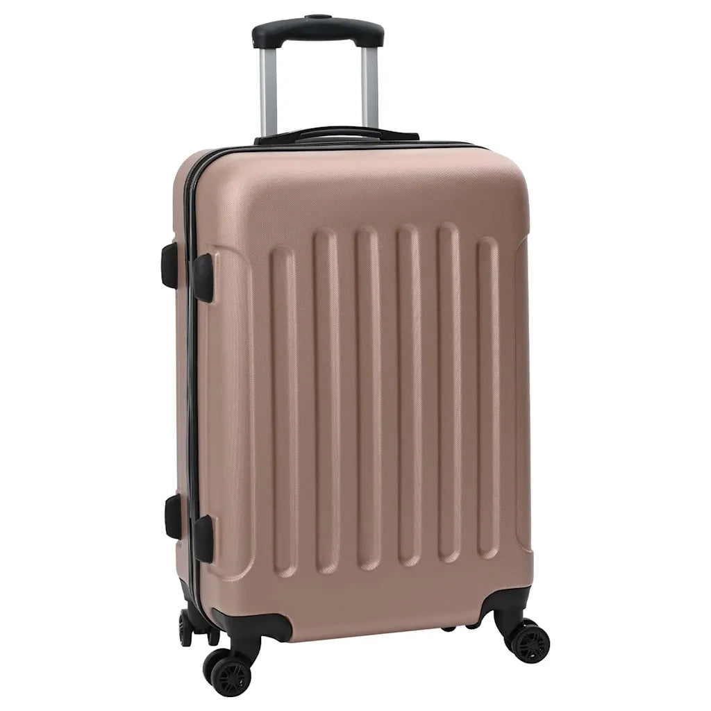 Valigia con blocco 3 pz Oro rosa 50 x 31 x 78 cm Plastica ABS CFW3293423