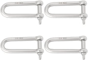 Chiusura a vite 10 mm - 4 pezzi - acciaio inossidabile - forma lunga - alta resistenza - portata 800 kg - Beugel