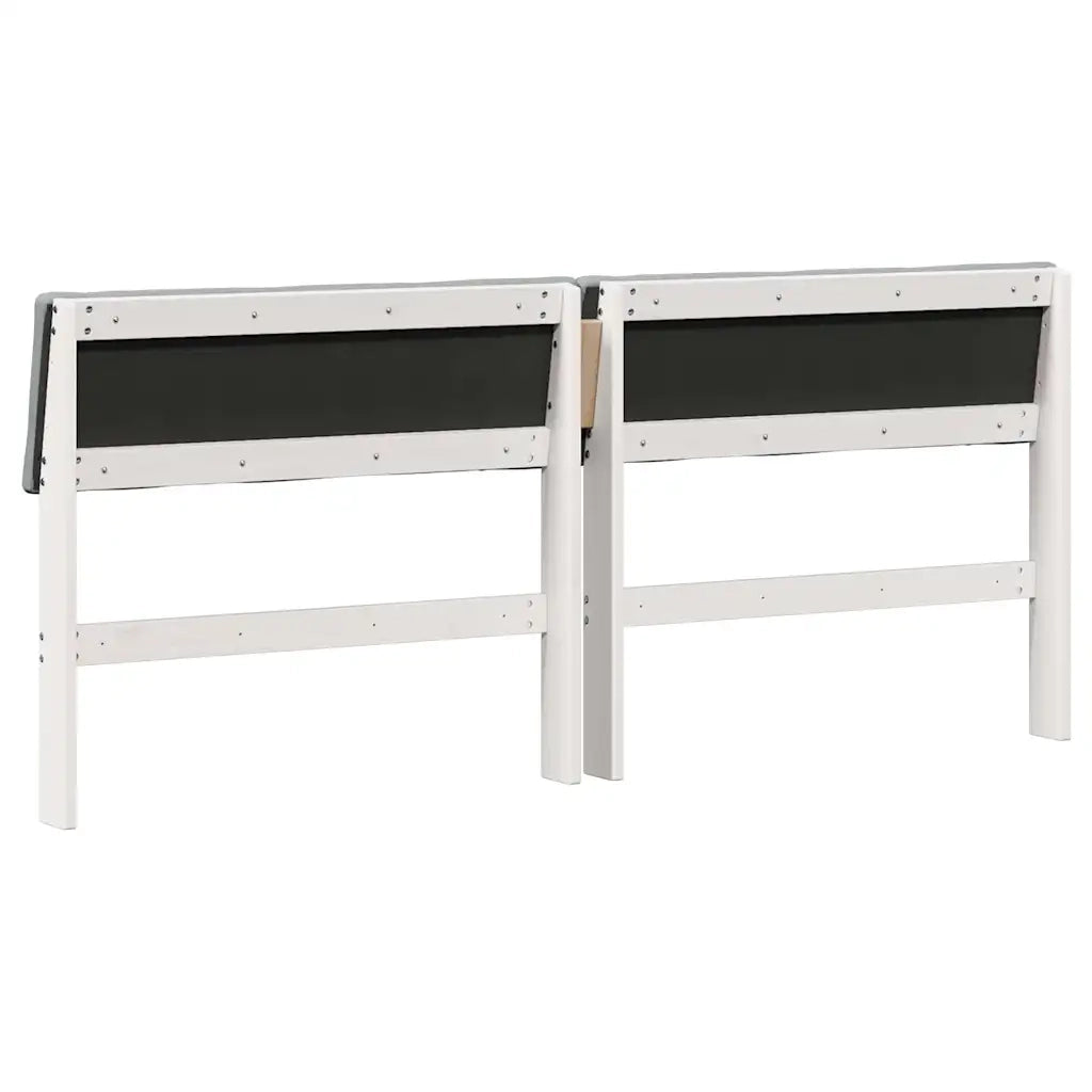 Testiera imbottita Grigio chiaro 200 cm Pino massello 879103