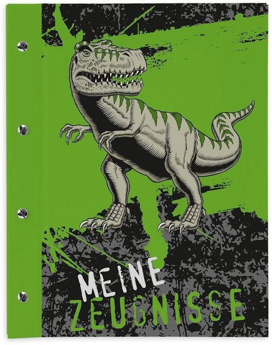 Certificato geografico espandibile con viti a libro per bambini ragazzi adulti ragazze ragazzi studenti (T-REX dinosauro)