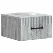 Comodino | Armadio da Notte | Mobiletto da notte a muro Grigio Sonoma 34,5 x 33 x 20 cm
