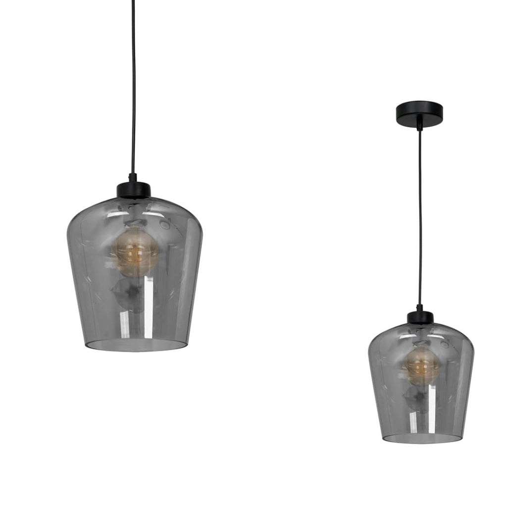 Lampadario sospensione Santiago MLP6606 Milagro E27 60W nero