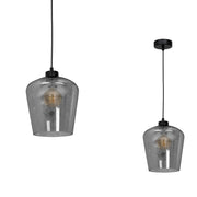 Lampadario sospensione Santiago MLP6606 Milagro E27 60W nero