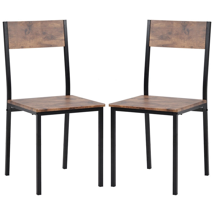 Set Tavolo da Pranzo con 4 Sedie ¨C Xylo ¨C Legno Vintage Marrone
