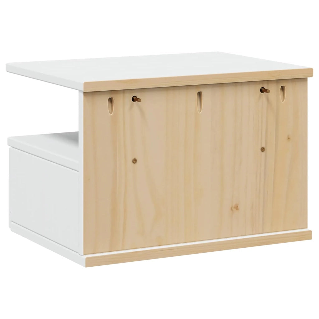 Armadio da Notte con cassetto HILL Bianco 40 x 31 x 27 cm 42025044