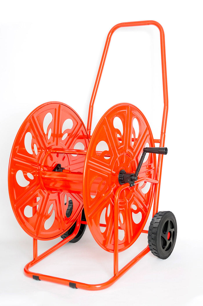 Carrello Avvolgitubo Manuale 140 mt in Acciaio Agrati Rosso