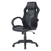 Sedia da gaming Urbana, Poltrona da gaming adulto, Sedia da scrivania, 66x61h104/114 cm, Nero