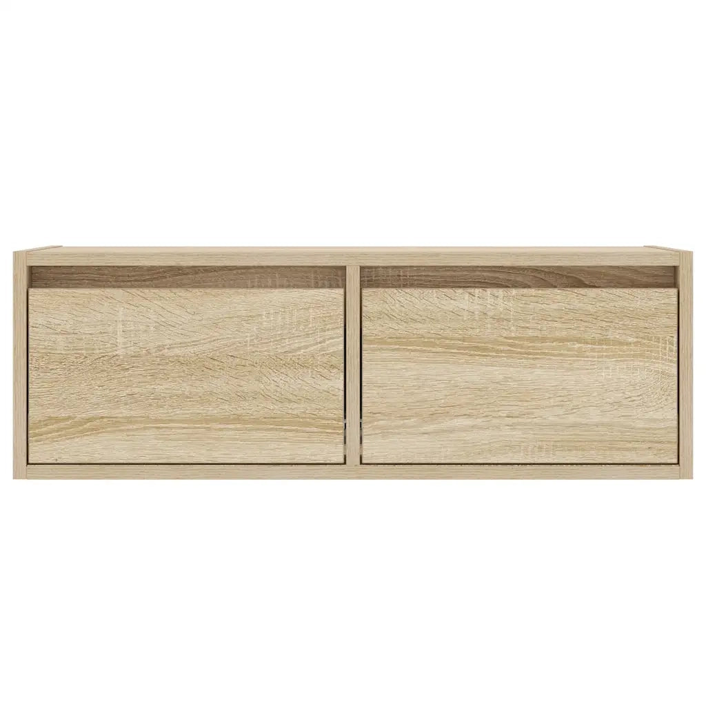 Mobile Porta TV con Luci LED Rovere Sonoma 75x35,5x25 cm 860231