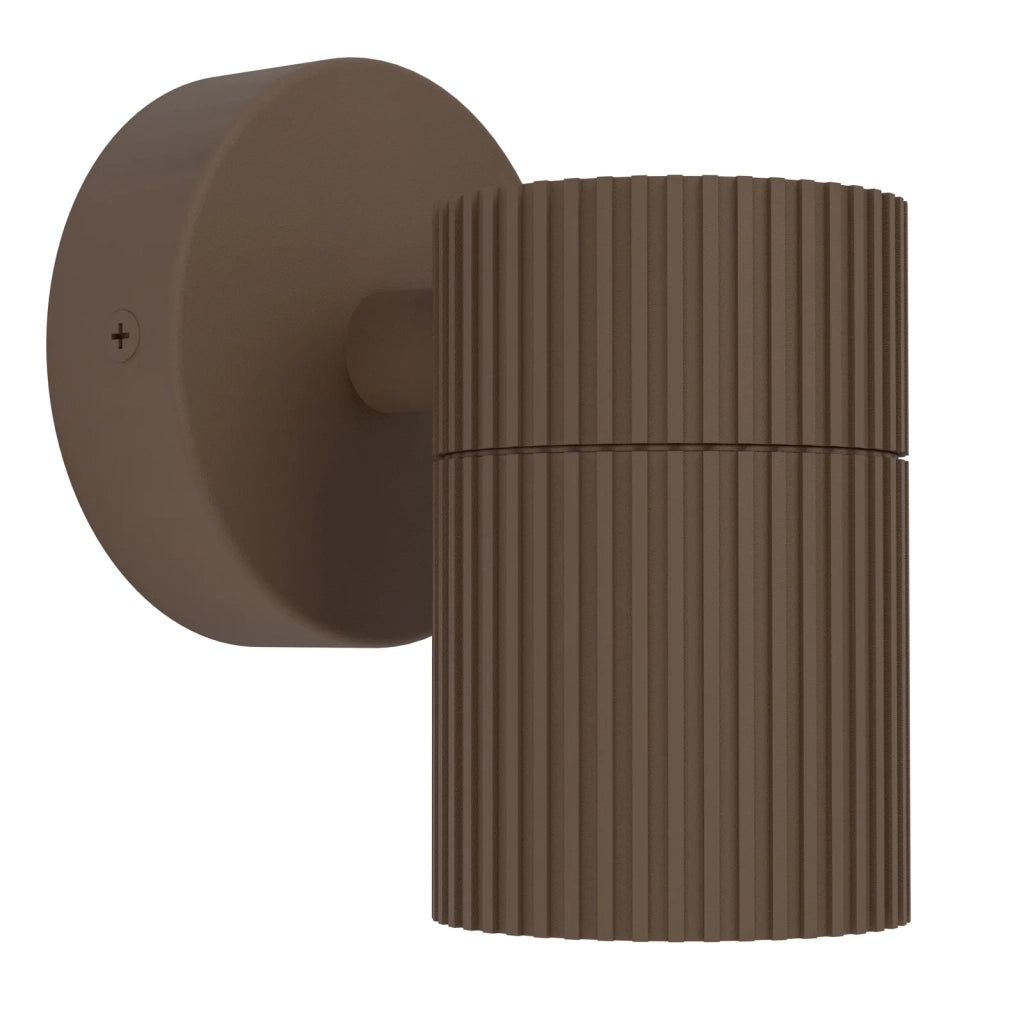 Applique Esterno Tomelloso Alluminio Ruggine Trasparente 1 Luce Gu10 Ip44