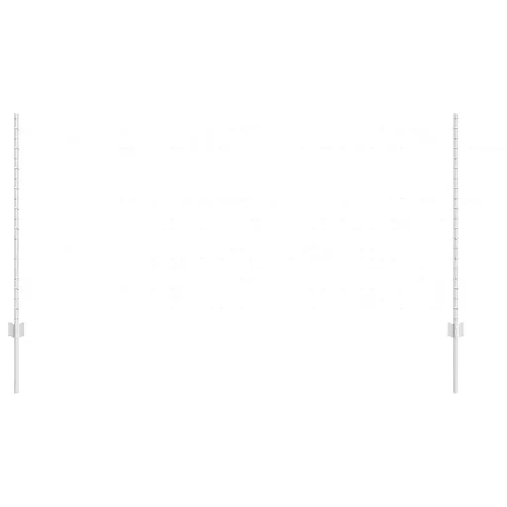 Palo della recinzione 5 pz Argento 120 cm Acciaio CFW4571055