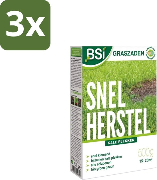 Ricrescita Rapida del Prato - Densità e Resistenza - 500 g - Confezione in Bulk - 3 pezzi