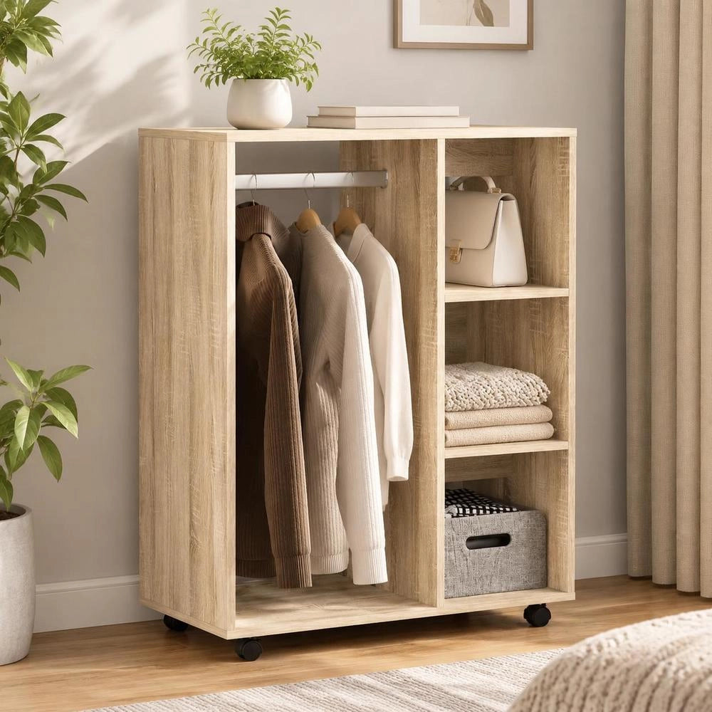 Wardrobe Sonoma Oak 80x40x110 Cm Wood-based Material