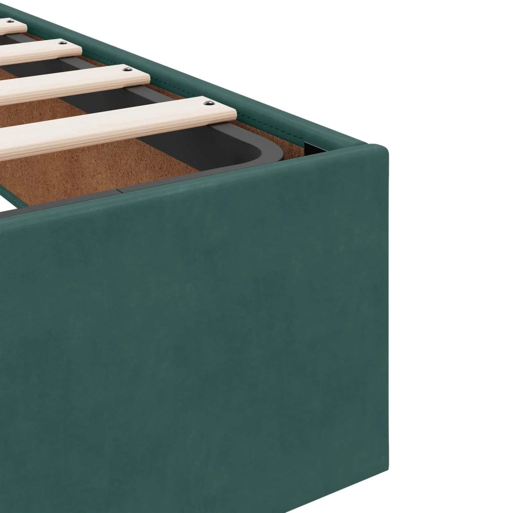 Letto con contenitore LED e materasso Verde Scuro 180 x 200 cm 3459327