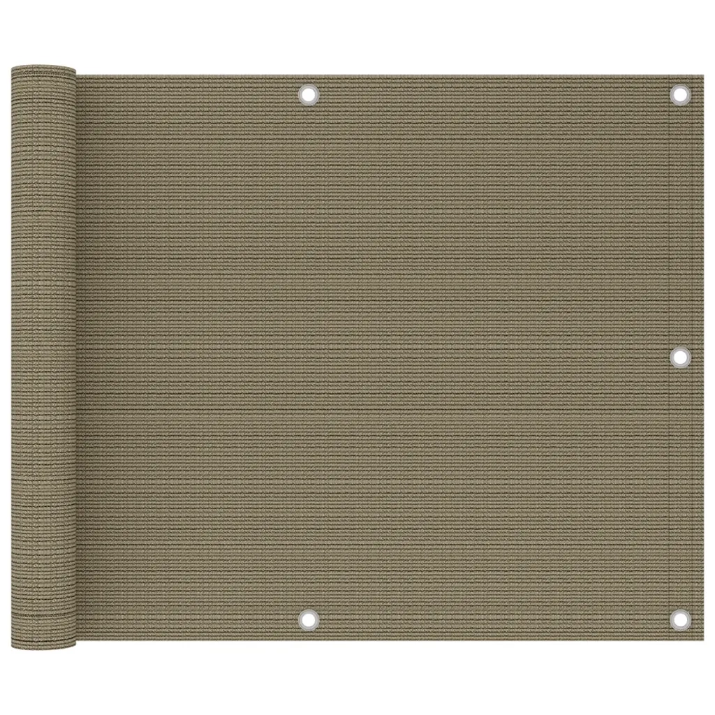 Paravento da Balcone Grigio Talpa 75x500 cm in HDPE