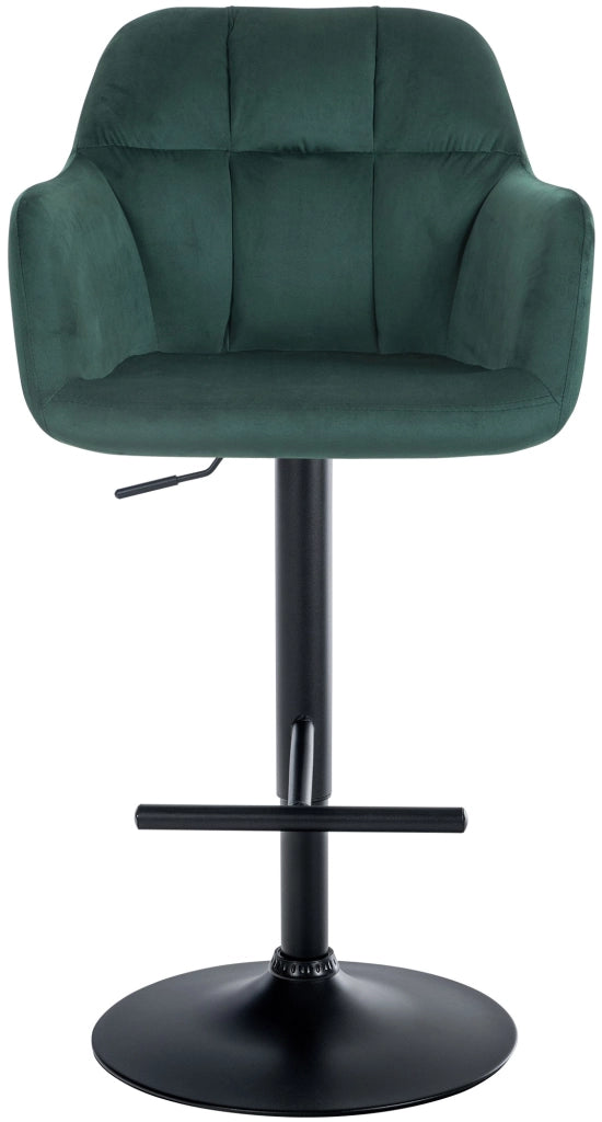 Barhocker Natoma Samt schwarz