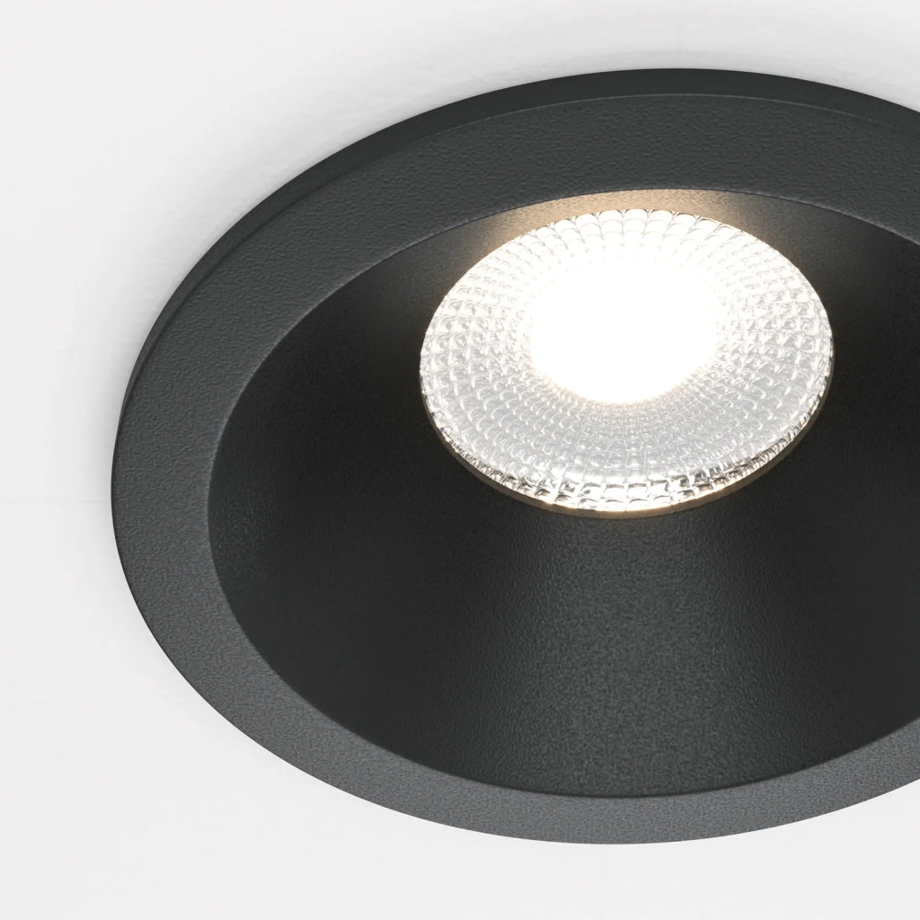 Maytoni Lampada Da Incasso Zoom 1 Luce GU10 Nero Alluminio