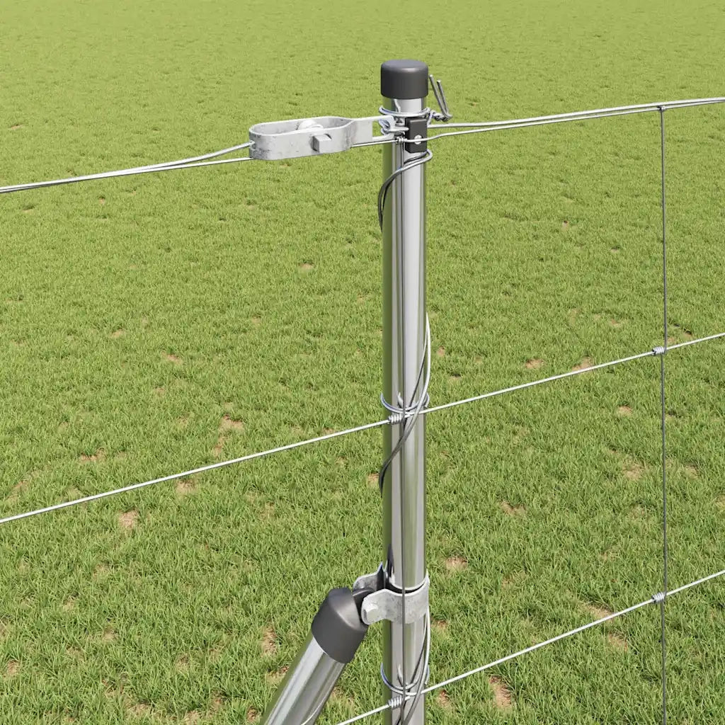 Palo della recinzione Zincato 25 x 1,5 m Acciaio
