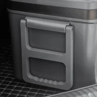 Frigo Portatile Elettrico 35L da 12 Volt con Maniglia e Schermo LCD, 63.2x42x42.8 cm, Grigio