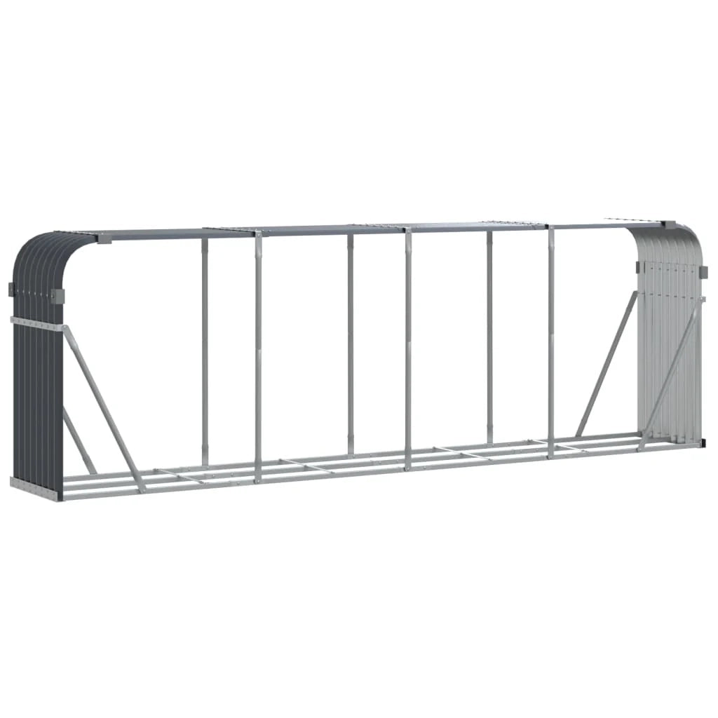 Portalegna 300 x 45 x 100 cm acciaio zincato antracite 02_0043769
