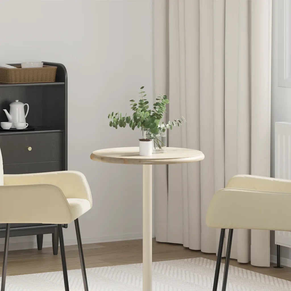 Dessus de table Crème Ø50x2,5 cm Marbre