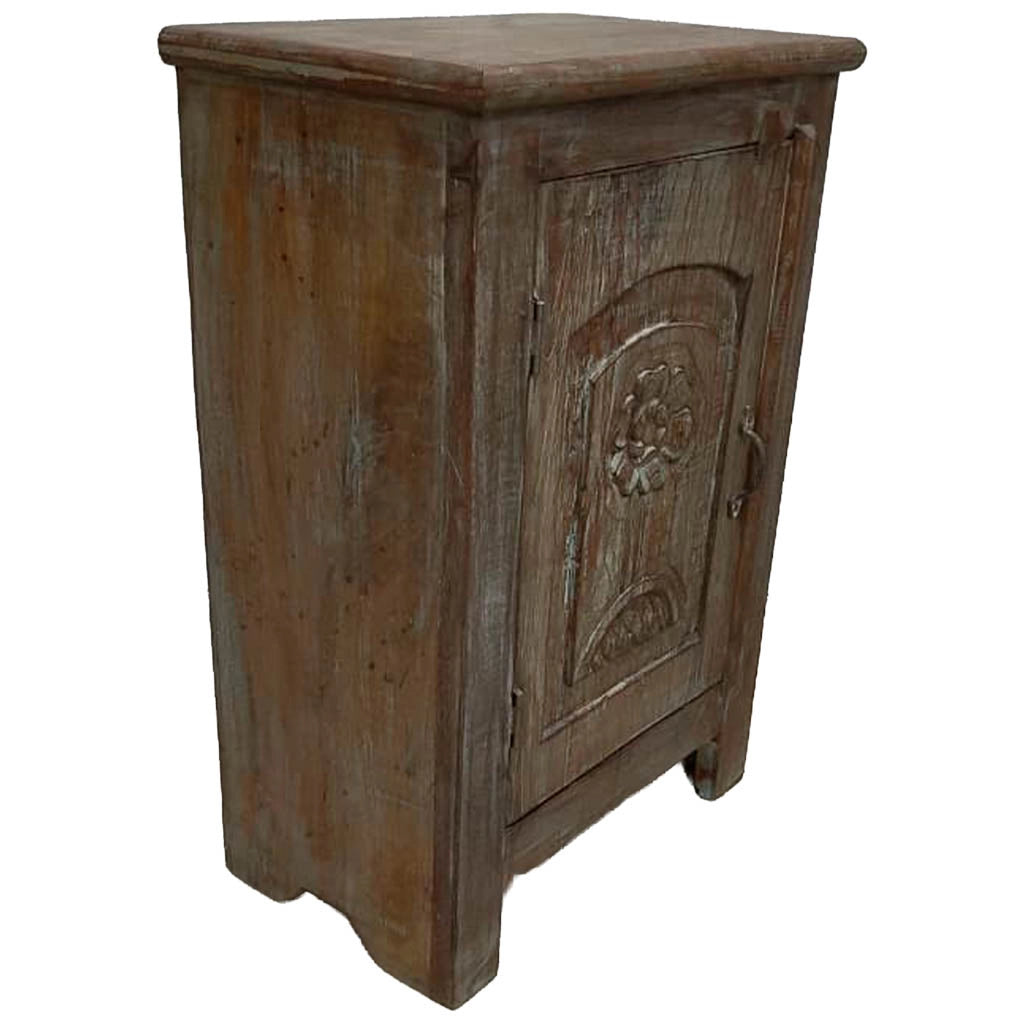 Comodino in legno fatto a mano51x30x75h cm