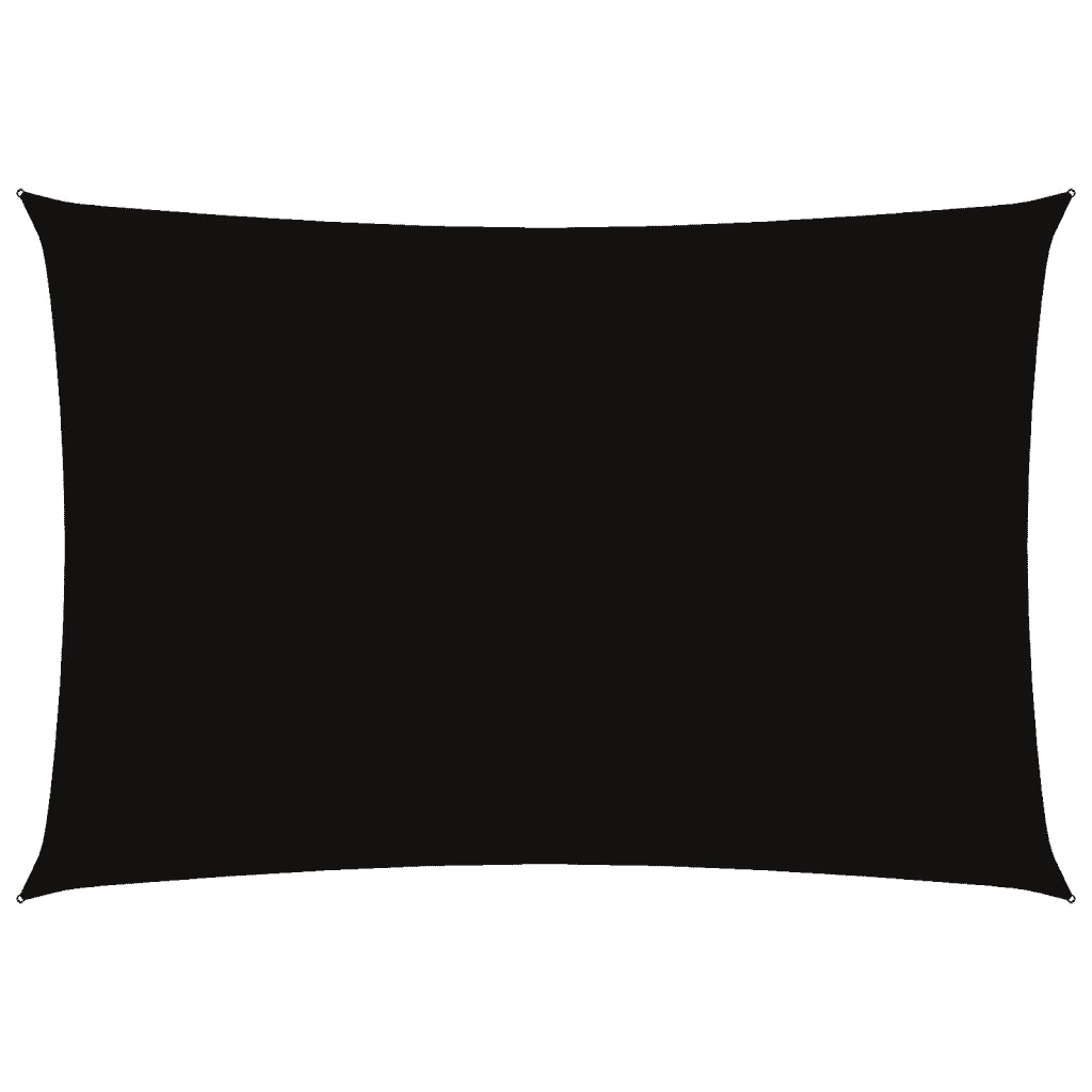 Parasole a Vela Oxford Rettangolare 3x5 m Nero