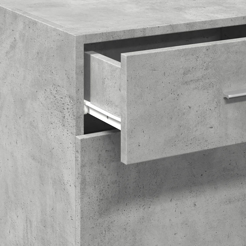 vidaXL Credenza Grigio Cemento 45x42,5x93 cm in Legno Multistrato