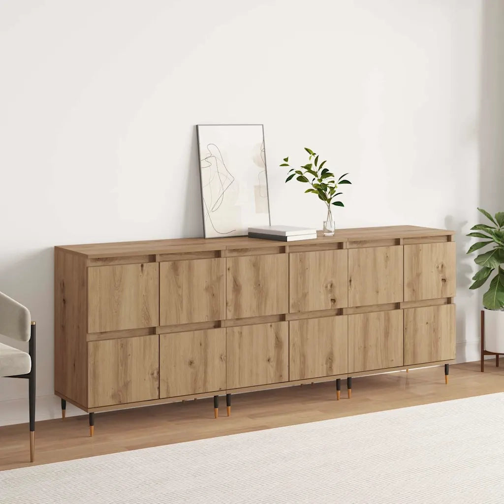 Armadio 3 pcs Rovere artigianale 60 x 35 x 70 cm