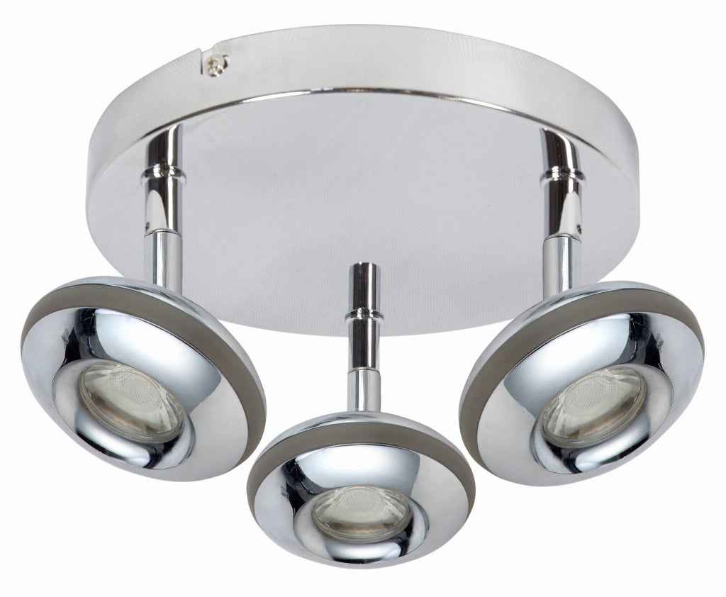Plafoniera LED Candellux Skipper 3 luci cromo 26cm