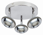 Plafoniera LED Candellux Skipper 3 luci cromo 26cm