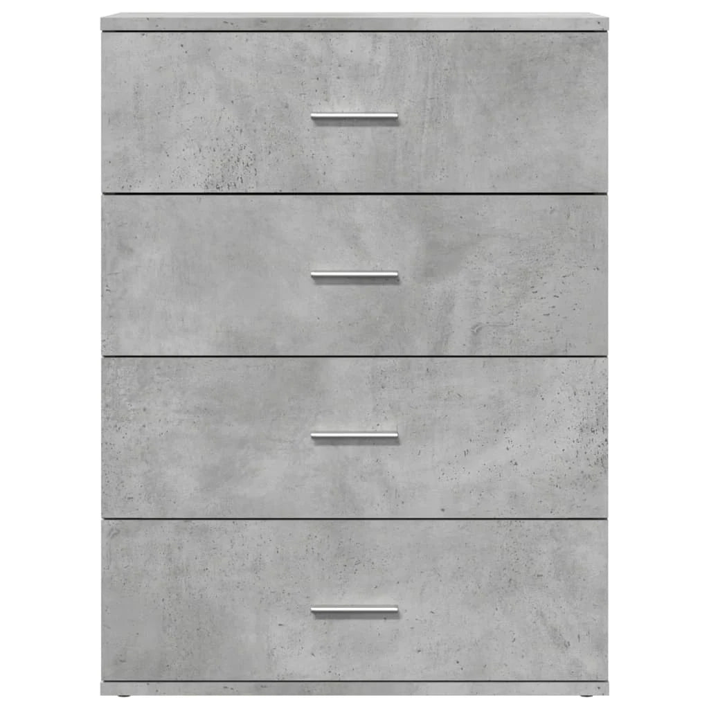 Buffet credenza cassettiera armadio mobile contenitore organizer per cucina soggiorno salotto 60 x 39 x 80 cm legno ingegnerizzato grigio 02_0031993