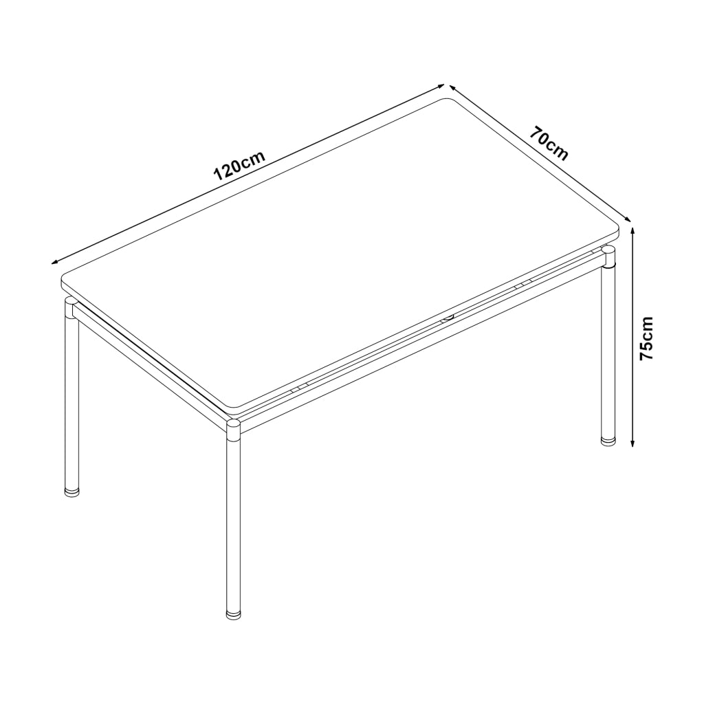 Tavolo da Sala Pranzo Hemnes Effetto Rovere 120 x 70 cm [en.casa]