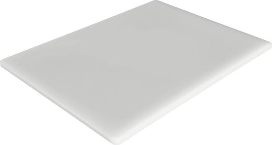 Snodo di taglio commerciale in plastica, NSF, HDPP polietera alta densità bianca 18 x 12 x 0,5 pollici