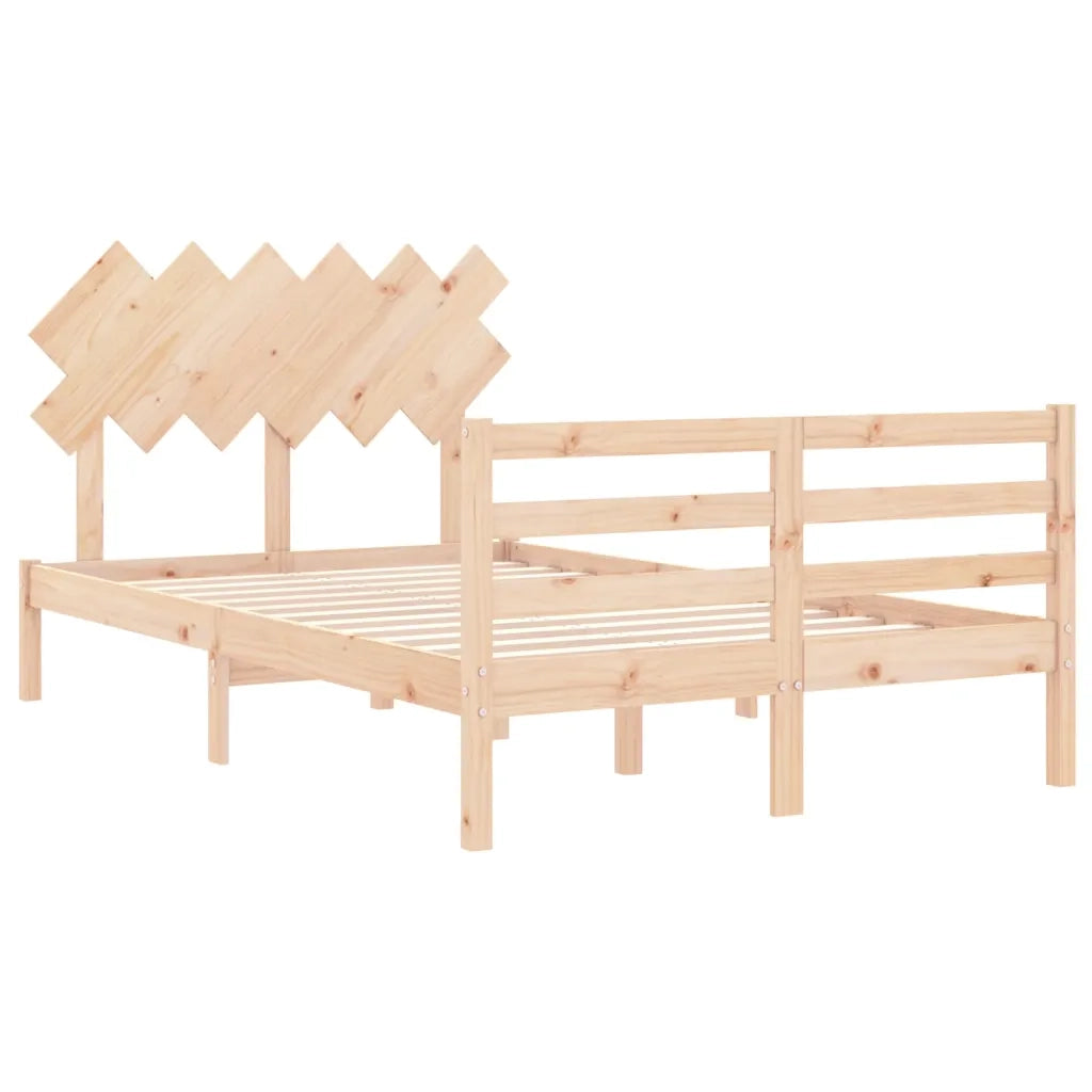 Giroletto con Testiera Small Double-Struttura Letto in Legno Massello 395284