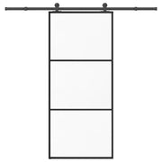 Porta Scorrevole con Ferramenta 90x205cm Vetro ESG Alluminio