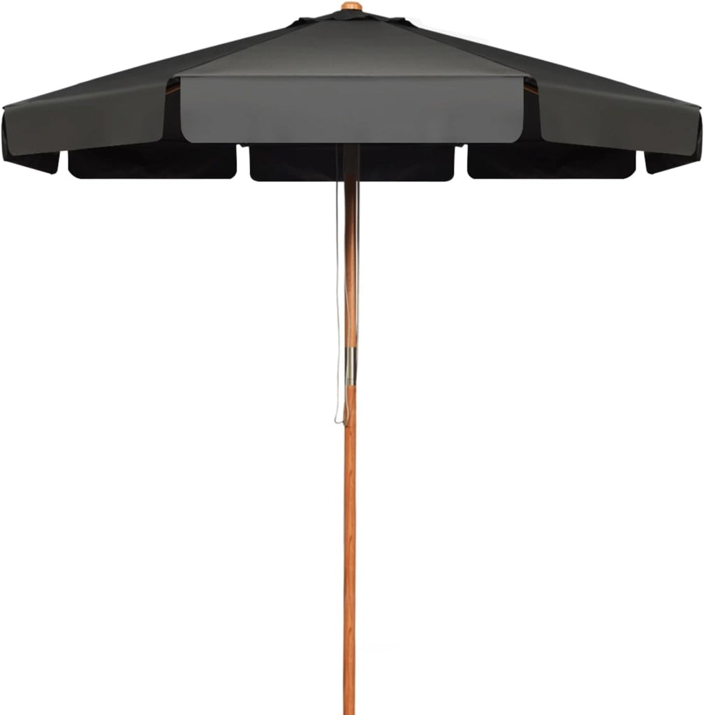 Ombrellone da Giardino 300 cm, Ombrellone da Esterno con Pulsante Manuale e Inclinazione Regolabile, Protezione UV, Ideale per Piscina, Balcone, Giardino (Beige)
